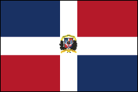 Státní vlajka Dominikánské republiky