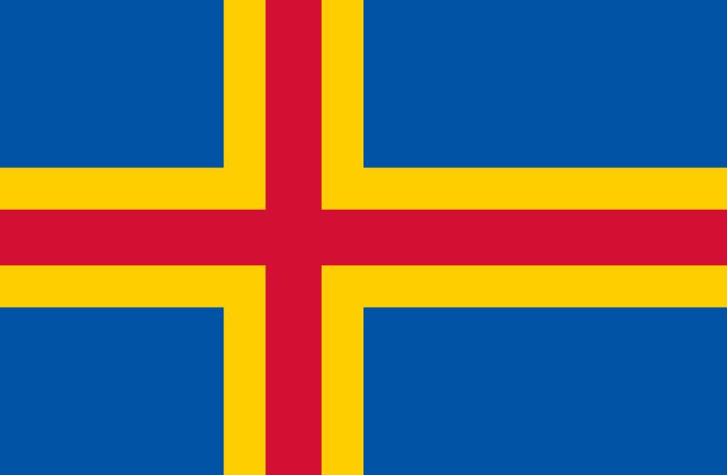 Vlajka Ålandskch ostrov - Kliknutm na obrzek zavete