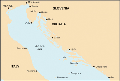 Adriatic Sea Passage Chart