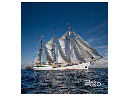 SAILING SHIPS PLACHETNICE nstnn kalend 2010, 45x48cm